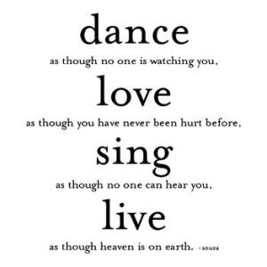 dance as though